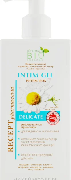 Sanftes Intimwaschgel mit Milchsäure, Ringelblumen- und Kamillenextrakt