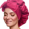 Satin-Haarturban mit Bindeband bordeauxrot