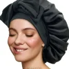 Satin-Haarturban mit Bindeband schwarz