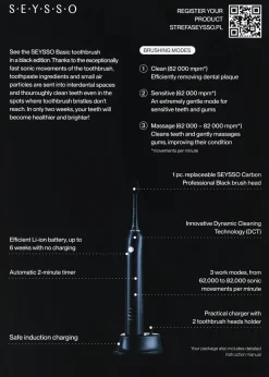 Schallzahnbürste schwarz
