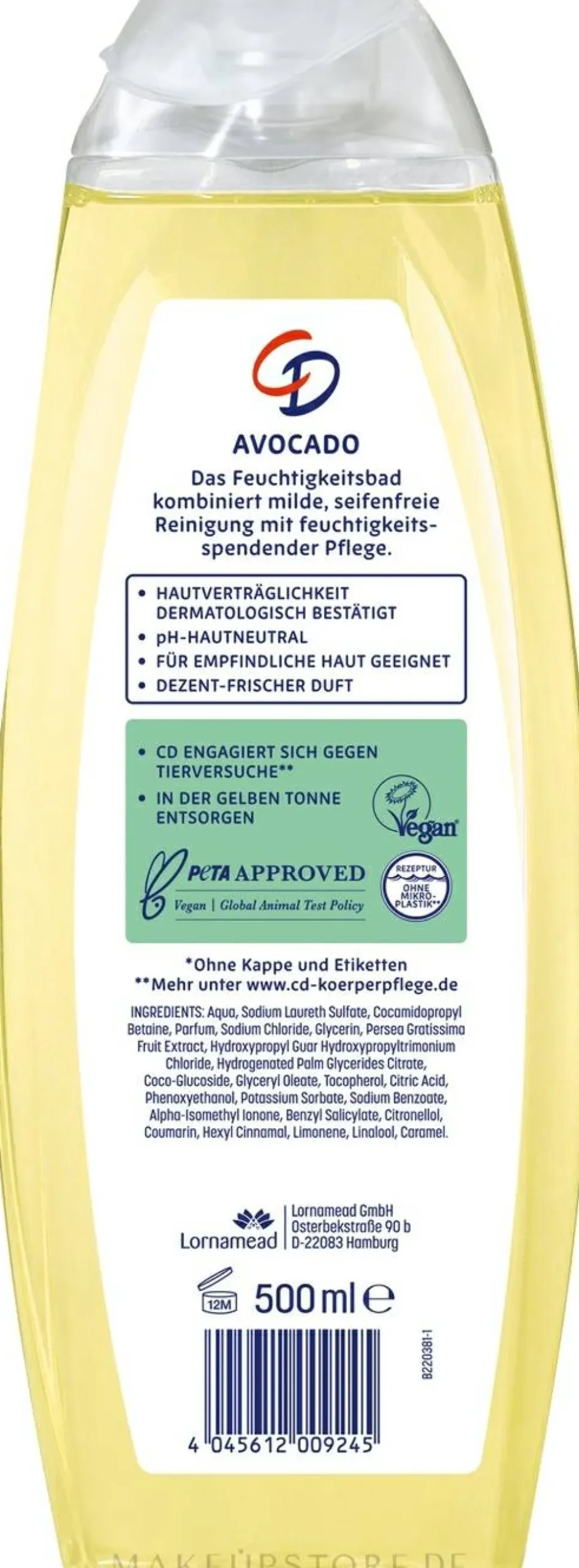 Schaumbad mit Avocado