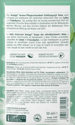 Schaumbad mit ätherischen Ölen von Salbei und Eukalyptus
