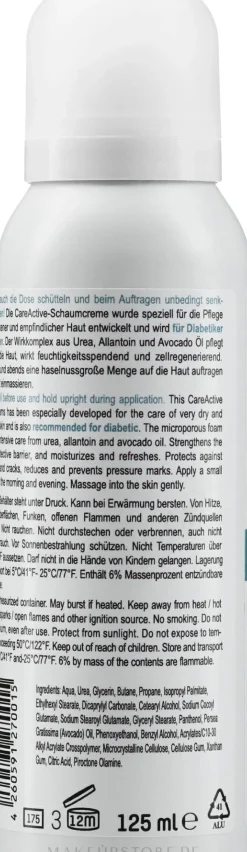 Schaumcreme für die Füße mit Harnstoff