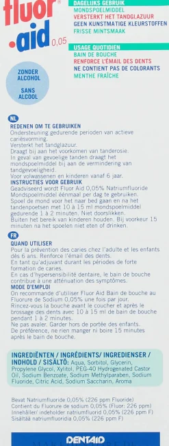 Schaum zum Mundspülen