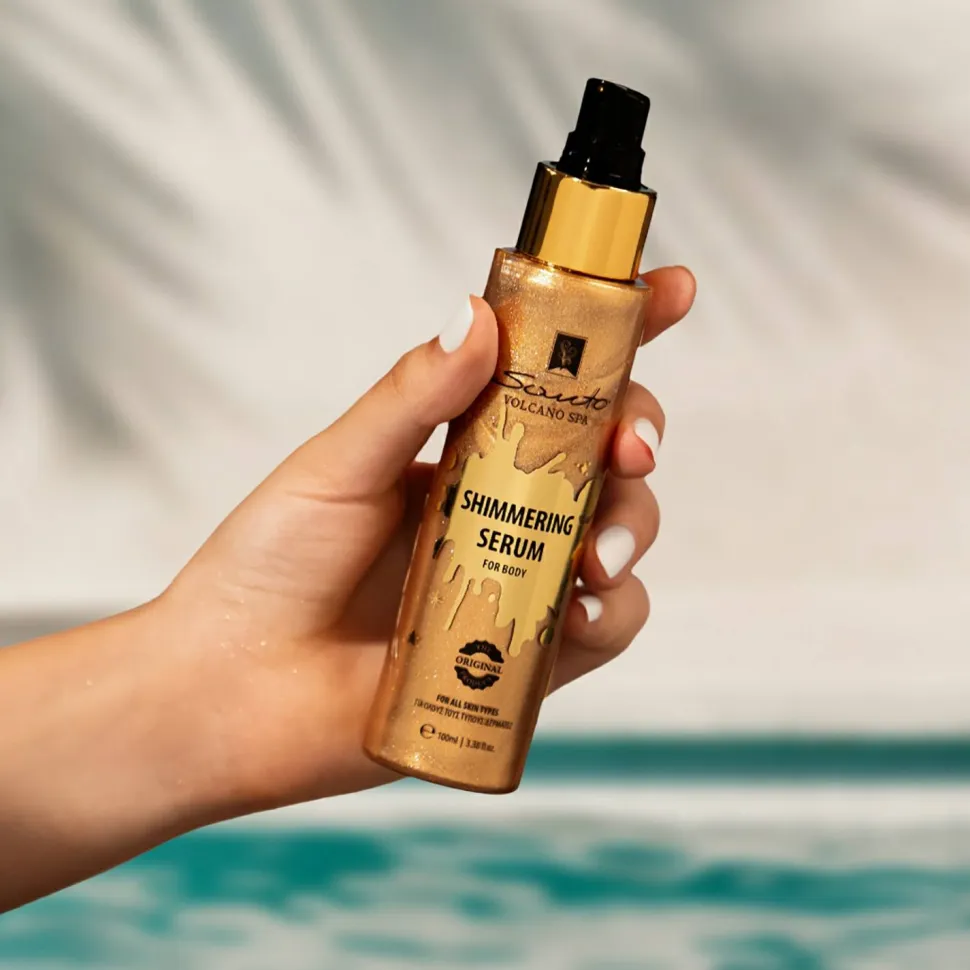 Schimmerndes Serum für den Körper