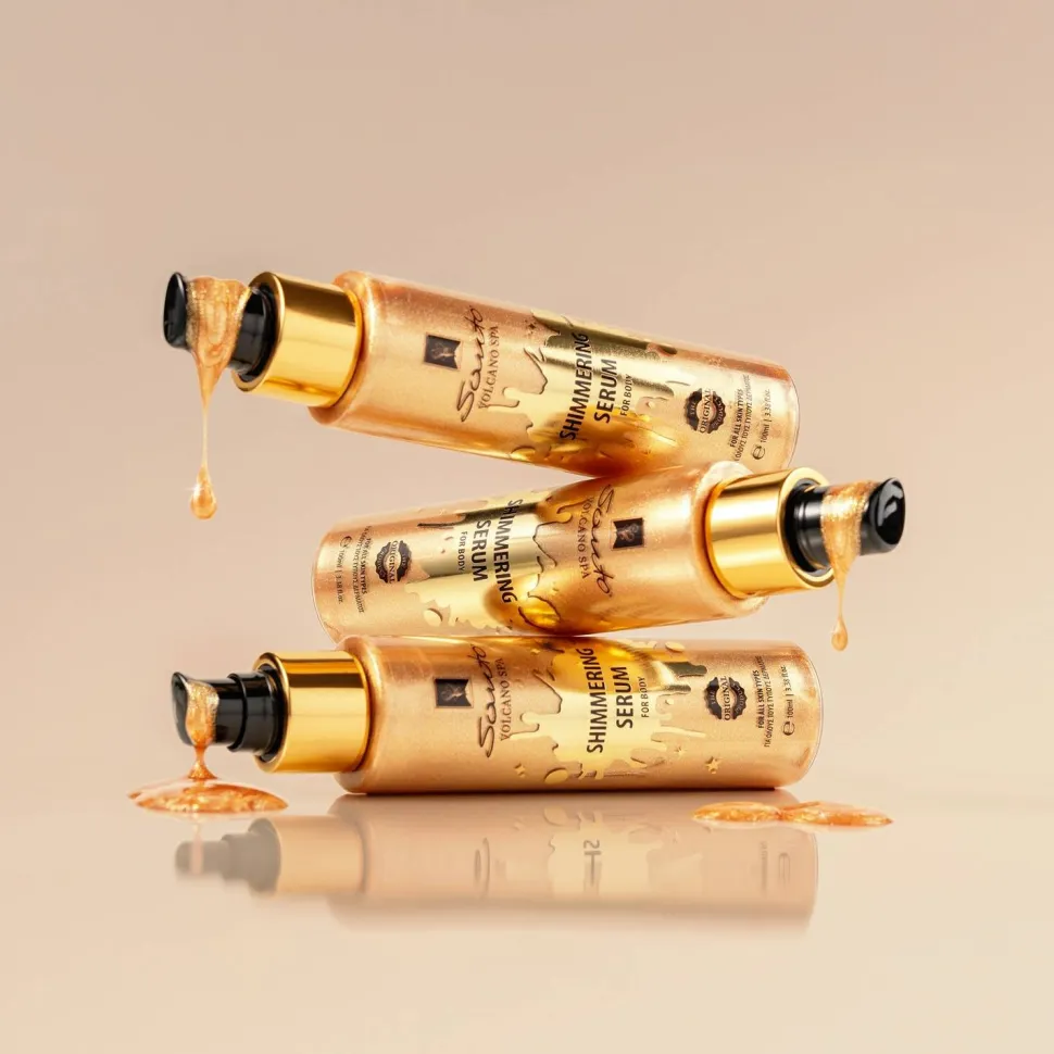 Schimmerndes Serum für den Körper