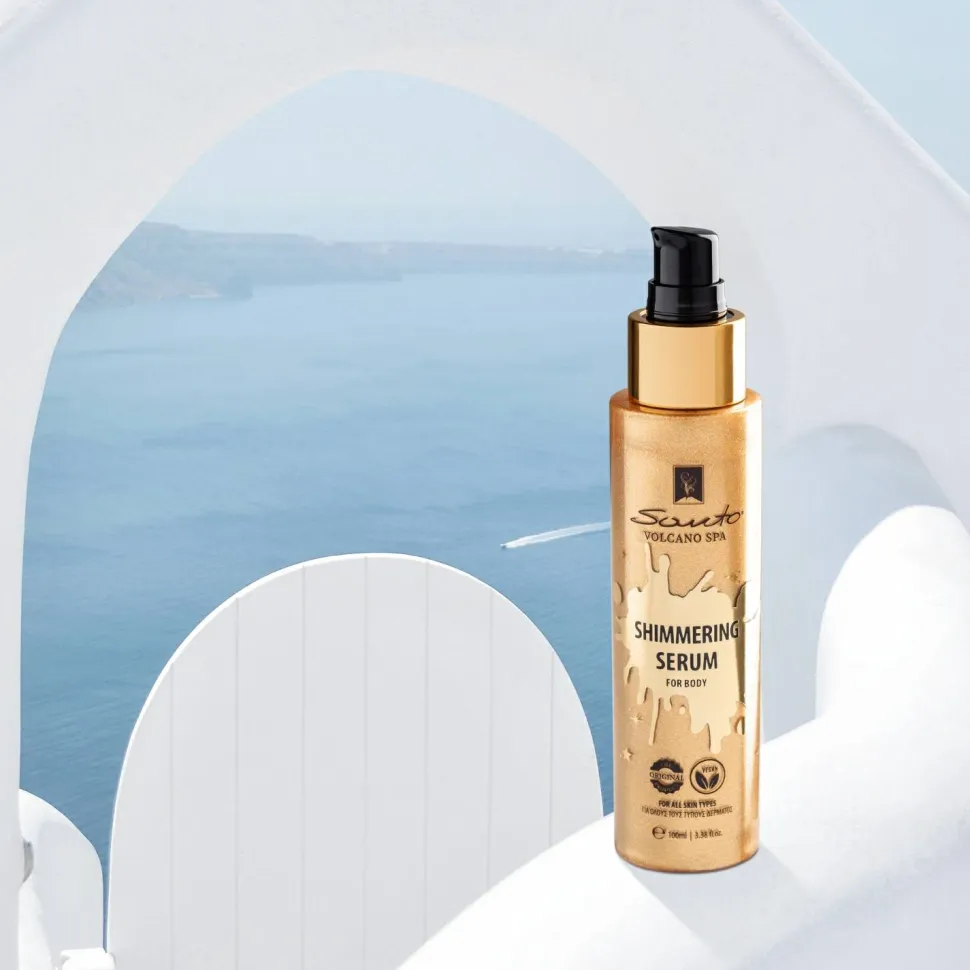 Schimmerndes Serum für den Körper