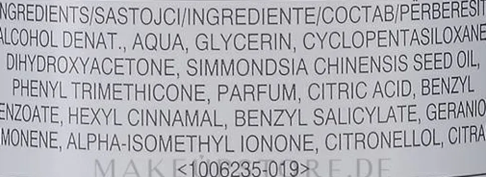 Schimmer-Spray mit leichtem Selbstbräuner