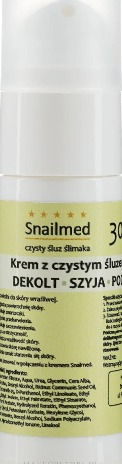 Schneckenschleimcreme für Hals und Dekolleté