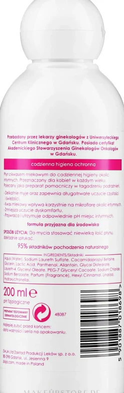 Schützende cremige Intimpflege-Emulsion mit Milchsäure