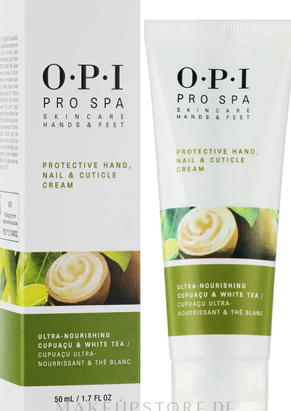 Schützende Hand-, Nagel- und Nagelhautcreme mit Cupuacu und weißem Tee