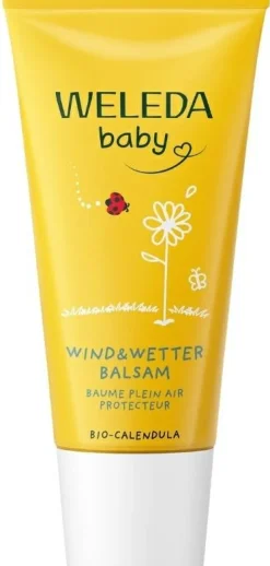 Schützender Wind- und Wetterbalsam mit Ringelblume für Babys und Kinder