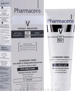 Schützende Tagescreme für Haut mit Vitiligo SPF 50+