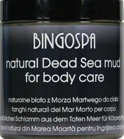 Schwarzer Körperschlamm aus dem Toten Meer