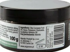 Schwarze Seife mit Arganöl und Eukalyptusöl