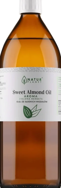100% Süßes Mandelöl und grüner Tee