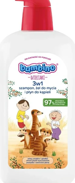Shampoo, Duschgel und Badeschaum für Kinder 3 in 1