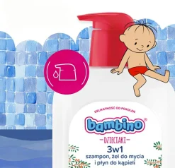Shampoo, Duschgel und Badeschaum für Kinder 3 in 1