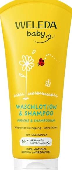 Shampoo und Duschgel mit Ringelblume für Babys und Kinder