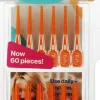 Silikonzahnstocher, orangefarben, 60 Stk.