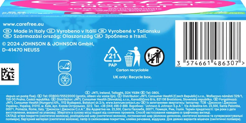 Slipeinlagen mit Baumwollextrakt und Aloe Vera 56 St.