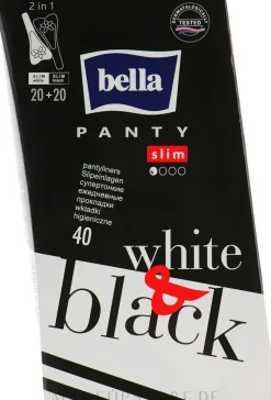 Slipeinlagen Panty Black & White 40 St.