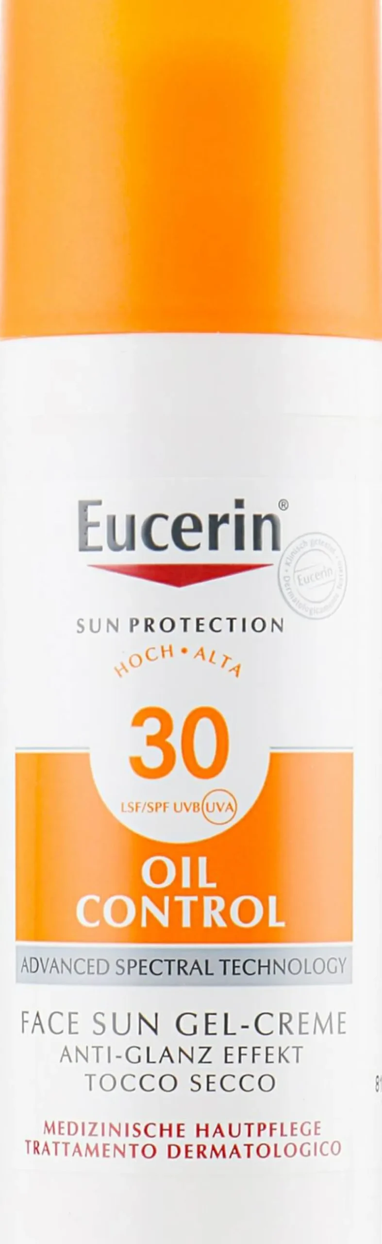 Sonnenschützende Gesichtsgel-Creme mit Anti-Glanz Effekt für fettige und zu Akne neigende Haut SPF 30