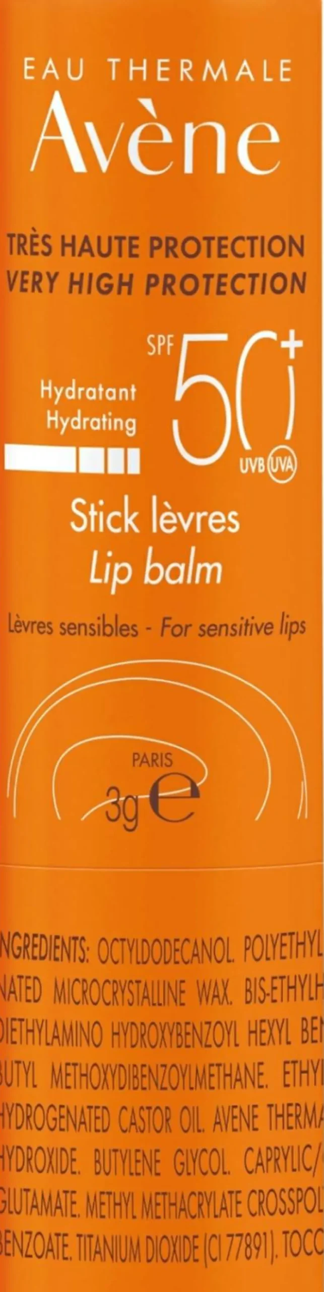 Sonnenschützender und feuchtigkeitsspendender Lippenbalsam SPF 50+