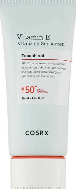 Sonnenschutzcreme mit Vitamin E