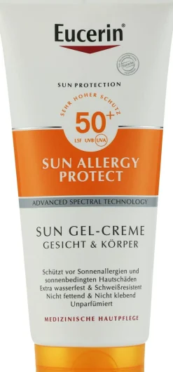 Sonnenschutzcreme-Gel für den Körper gegen Sonnenallergie SPF 50