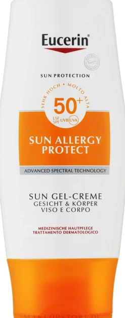 Sonnenschutzcreme-Gel für den Körper gegen Sonnenallergie SPF 50