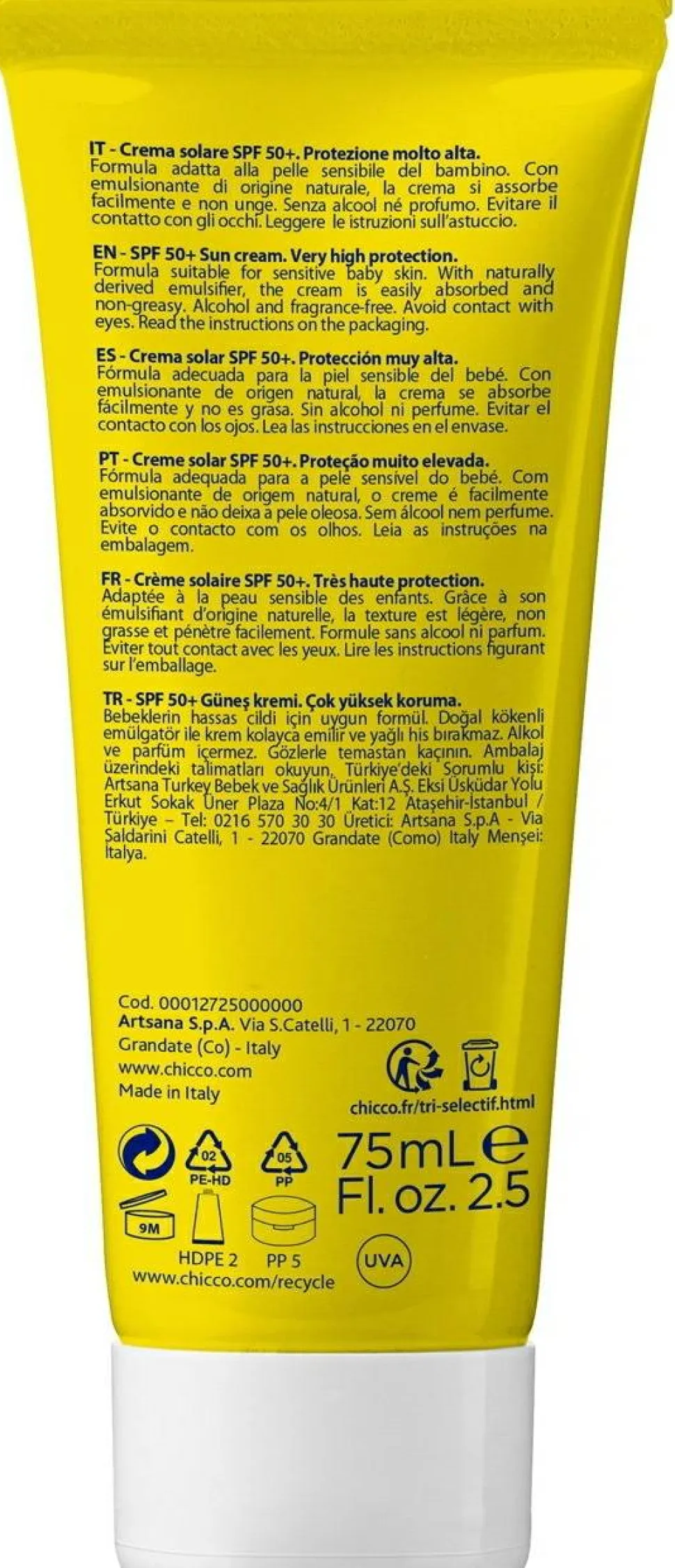 Sonnenschutzcreme SPF50+ für Kinder