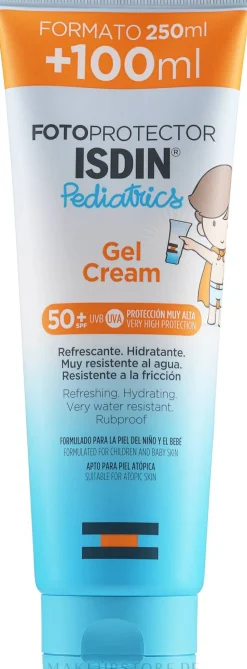 Sonnenschutzgel für Kinder für atopische Haut SPF50+