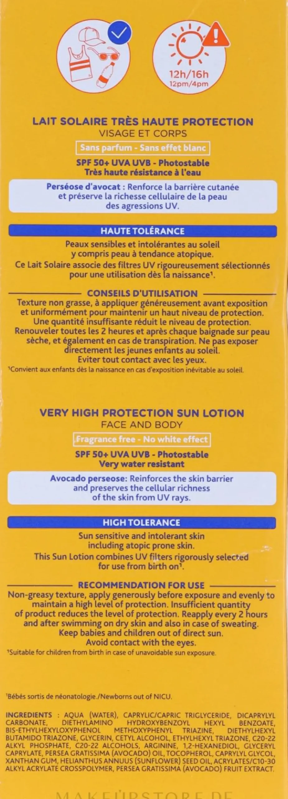 Sonnenschutzlotion für Kinder und Babys SPF 50+