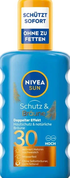 Sonnenschutzspray für Bräune