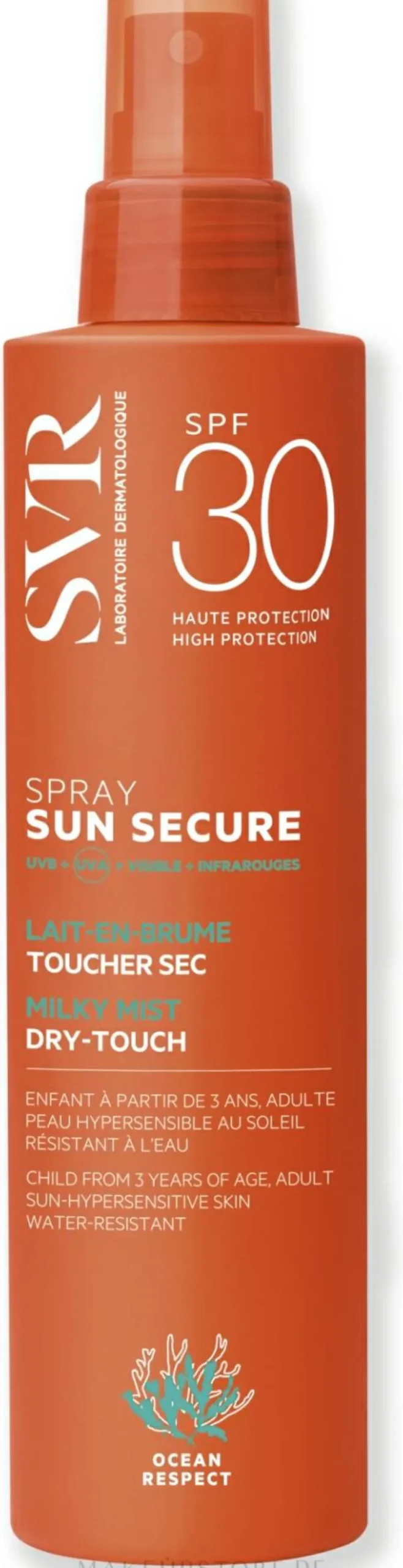 Sonnenschutzspray-Milch für Gesicht und Körper SPF 30