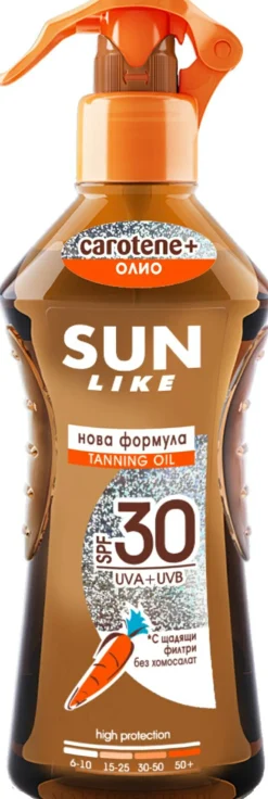 Sonnensprayöl für schnelle Bräune