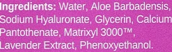 Spray für Gesicht und Körper mit Hyaluronsäure und Lavendelextrakt