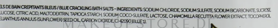Sprudelndes farbiges Badesalz