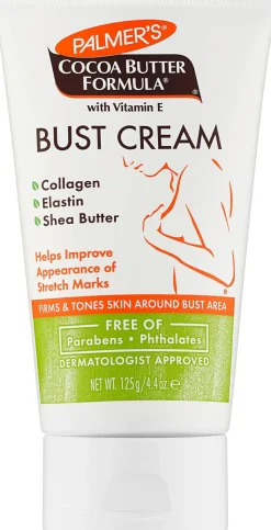 Straffende Brustcreme mit Kollagen, Elastin und Sheabutter