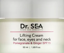 Straffende Gesichts-, Augen- und Halscreme mit Granatapfel- und Ingwerextrakten, mit LSF15