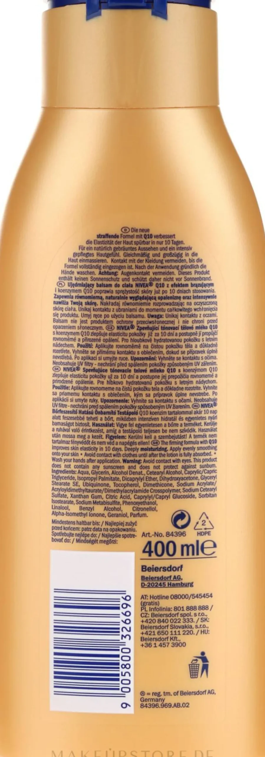 Straffende Körperlotion mit Bronze-Effekt