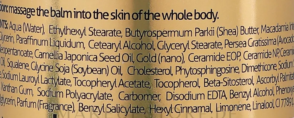 Straffende Körperlotion mit Ceramiden, 24K Gold und Kamelienöl