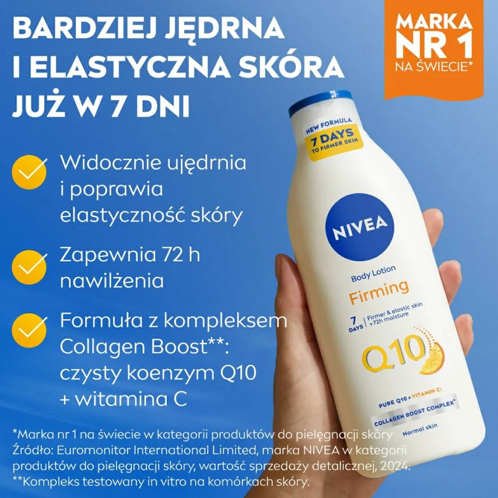 Straffende Körperlotion mit Q10 und Vitamin C