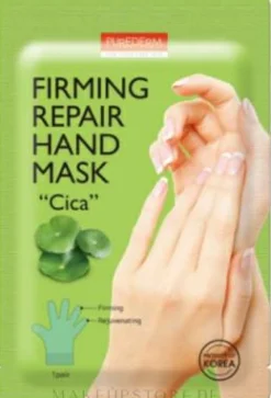 Straffende und regenerierende Handmaske