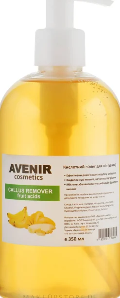 Säurepeeling für Beine Banane