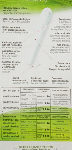 Tampons aus Bio-Baumwolle mit Applikator 14 St.