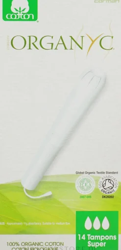 Tampons aus Bio-Baumwolle mit Applikator 14 St.