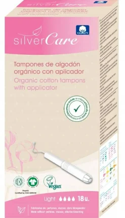 Tampons aus Bio-Baumwolle mit Applikator 18 St.