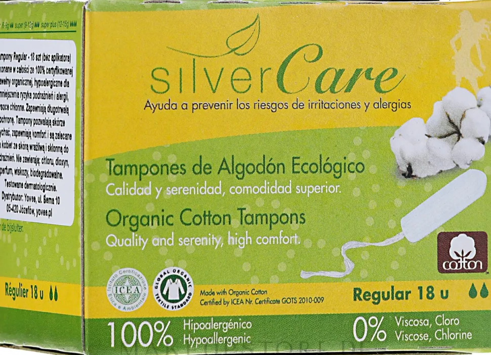 Tampons aus Bio-Baumwolle Regular 18 St.